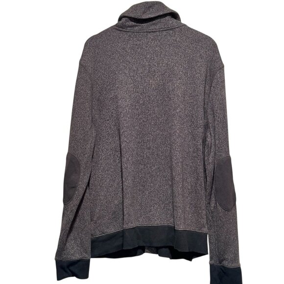 Marc Anthony Sz XXL Dark Gray Button Up Shawl Elbow Patch Mens Cardigan Sweater - Picture 5 of 10